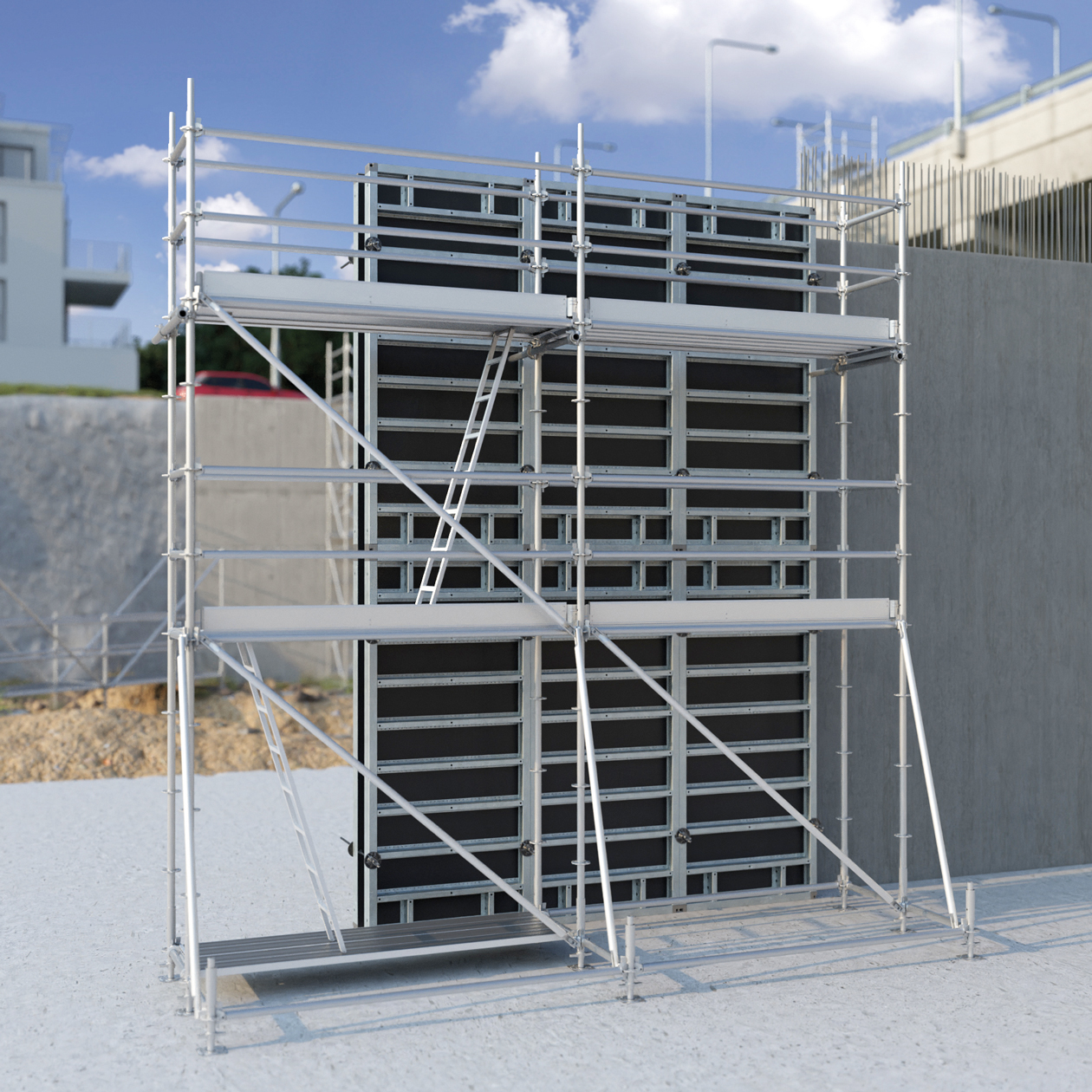 Scaffolds for concreting, shuttering and reinforcement Tobler Scaffolding & Formwork Private Limited